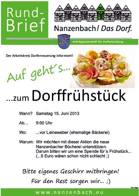 Flyer Dorffrühstück