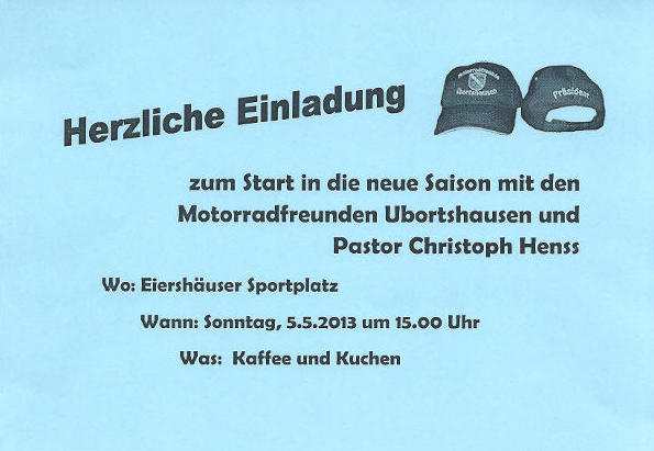 Saisonstart Motorradfreunde